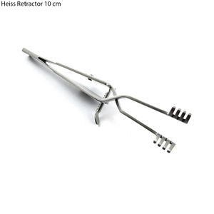 Venta caliente 10 cm 4X4 Retractores de heridas superiores manuales Sharp Heiss Retractor Instrumentos quirúrgicos Base Material de acero inoxidable - Product Image 6