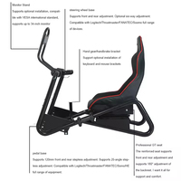 Support de volant de course avec siège pliable pour simulateur de jeu de course Logitech, PXN, Thrustmaster