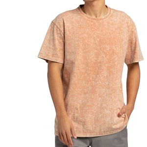 T-shirts courts pour hommes en jersey 100% coton, de qualité supérieure, grammage lourd, écologiques, nouveau design, effet délavé à l'acide, fabriqués au Pakistan - Product Image 4