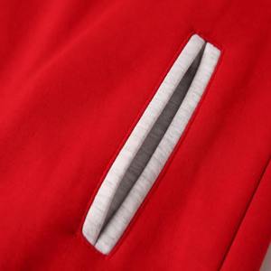 แจ็คเก็ตวาร์ซิตี้แบบมีฮู้ดสำหรับทุกเพศ ผลิตตามสั่ง ขายส่ง ผ้าแคนวาสสำหรับฤดูใบไม้ผลิ กันน้ำ แจ็คเก็ตฤดูหนาว พร้อมโลโก้ด้านหน้า - Product Image 6