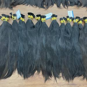 Nuevos productos extensión de cabello de bebé de alta calidad natural recto Super doble dibujado 100% cabello humano gran stock - Product Image 3