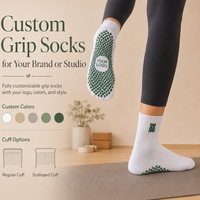 Chaussettes de yoga  antidérapantes et  Chaussettes d'entraînement Pilates souples et respirantes pour femmes avec adhérence