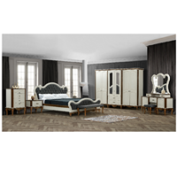 Ensemble de chambre à coucher Carmen en chêne massif traditionnel, pliable, confortable et luxueux, modèle de haute qualité DS23123