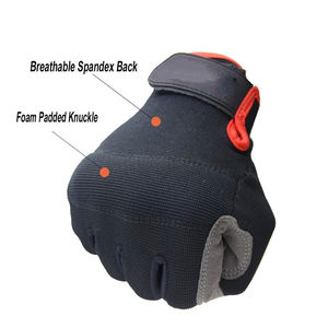 Paume en cuir synthétique de construction avec logo personnalisé assemblage de travail tactique outil de protection des mains gants d'assemblage de sécurité pour le travail - Product Image 4