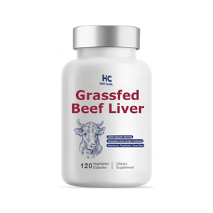 Poudre de foie de bœuf nourri à l'herbe de Nouvelle-Zélande en capsules lyophilisées 3000 mg par portion Non-OGM 120 capsules Ajouté en quantité suffisante - Product Image 1