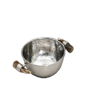 Bol de service impressionnant avec poignées ustensiles de cuisine maison hôtel Restaurant Fruits secs bol de service couleur argent bols de service en aluminium - Product Image 4