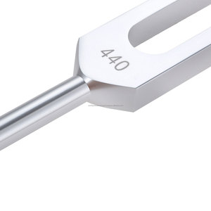 Diapason 440 Hz en alliage d'aluminium argenté, ensemble d'instruments, outil manuel de thérapie sonore médicale et vibratoire - Product Image 3