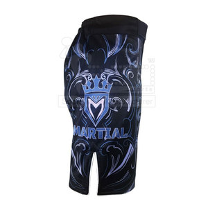 Logotipo profesional Ropa de artes marciales MMA Pantalones cortos de entrenamiento MMA con estampado sublimado para hombres - Product Image 6