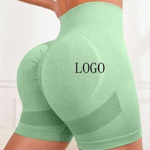 Shorts Deportivos de Mujer, de Secado Rápido, Ligeros, Transpirables, Sin Costuras, Cintura Alta, Elásticos, para Yoga y Running - Product Image 2