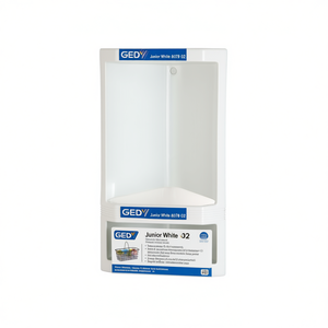 Gedy Junior Blanc 8079 02 Panier d'angle de douche à visser 22x14x38cm Étagères de salle de bain - Product Image 2