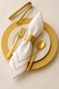 Assiette de présentation ronde en métal gris argenté élégante de 13 pouces avec bordure perlée pour hôtel, restaurant, décoration de table de mariage - Product Image 5