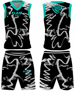 Ensemble de maillots de basket-ball de haute qualité pour hommes impression numérique personnalisable chemise de sport respirante hauts shorts grande taille - Product Image 5