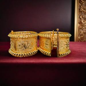 Antique Design <b>Bangles</b> <b>Set</b> with 22K Gold Plated Modern Style <b>Bangles</b> <b>Set</b> for Women Wear Jewelry by Exporters - Product Image 1