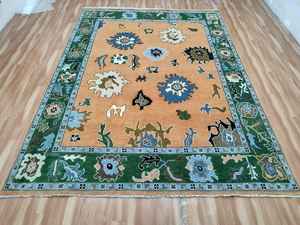 Décoration de salon de luxe moderne Tapis Oushak hauts modernes faits à la main Tapis traditionnel en coton - Product Image 3