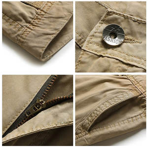 กางเกงกีฬาขาสั้นผู้ชายผ้าคอตตอนใหม่ฤดูร้อนคุณภาพแห้งเร็วแฟชั่นลำลองทรงหลวมแบบมีกระเป๋าลายสีทึบเป็นมิตรต่อสิ่งแวดล้อม - Product Image 4