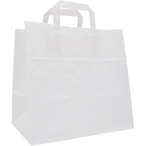 Borse in carta per pasticceria bianche 26+17x25cm - Product Image 3