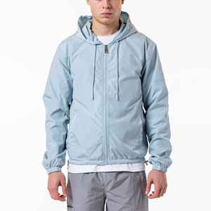 Streetwear de printemps personnalisé OEM Vestes cargo décontractées en nylon léger pour hommes Coupe-vent personnalisé avec capuche pour hommes - Product Image 1