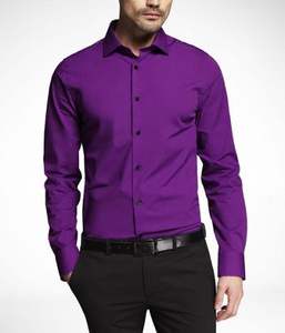 Nueva llegada de alta calidad de los hombres camisas de vestir de secado rápido Slim Sit venta al por mayor diseño único todos los tamaños camisas de vestir - Product Image 1