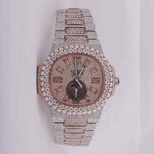 Nouvelle montre mécanique de luxe VVS Moissanite diamant de haute qualité montre glacée de style Hip Hop de luxe à la mode pour les hommes - Product Image 1