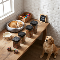 Conteneur de stockage de nourriture pour animaux de compagnie en plastique de qualité alimentaire portable Thankhot, conservation de la fraîcheur, stockage 0,85 1,5 2,0 2,5L