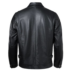Veste en cuir pour homme 100% en cuir de vachette naturel manteau en cuir véritable pour homme vêtements en cuir pour homme automne printemps - Product Image 2