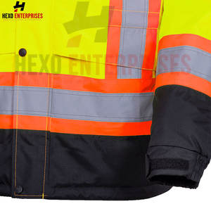 Chaqueta de trabajo de seguridad de alta calidad personalizada 2024, diseño personalizado con cremallera a prueba de agua para trabajadores, incluido el soporte de logotipo personalizado - Product Image 5