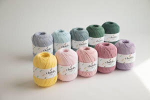 Fil à tricoter Chablis (60g) 100% coton mélangé, doux pour le tricot à la main, anti-boulochage, durable, haute qualité Corée du Sud - Product Image 6