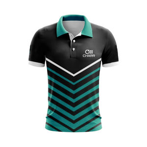 Polo de sport de golf logo personnalisé pour hommes avec sublimation imprimé tissu tricoté respirant uniforme vierge en polyester uni - Product Image 3