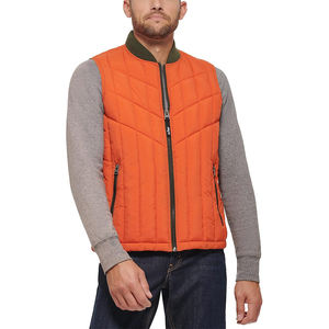 Venta caliente hombres Puffer chaleco abrigo marrón acolchado Casual invierno hombres chalecos y chalecos - Product Image 4