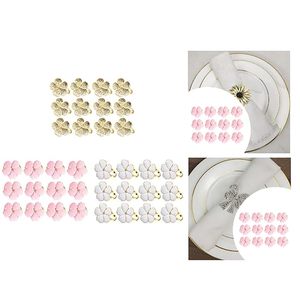 Impresione a sus invitados con una servilleta de metal en forma de flor Rosa Decoración de mesa para cumpleaños Fiestas casuales formales - Product Image 1