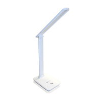 Lampe de table LED Offre Spéciale 10W avec capteur tactile à intensité variable 700Lm 3CCT Abat-jour en métal rechargeable à batterie au design blanc moderne