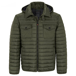 Veste pour homme Veste d'hiver rembourrée à bulles en bleu marine et kaki - Product Image 1