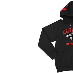 Clark เสื้อมีฮู้ดของมหาวิทยาลัยในแอตแลนต้าเสื้อมีฮู้ดซับในด้านหน้าพิมพ์โลโก้มาสคอตที่กำหนดเองเครื่องแต่งกายขนแกะจำนวนมากสำหรับทุกเพศ - Product Image 3