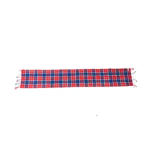 Fashionable Casual Cashmere Plaid Scarf in Red High Quality Wool Red Cashmere Scarf Supplier