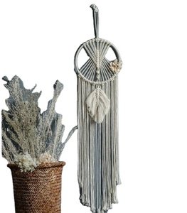 Atrapasueños blanco de macramé para boda, decoración colgante para fiesta, árbol de la vida, ratán hecho a mano, dormitorio, atrapasueños bohemio, regalo para el día de la madre - Product Image 1