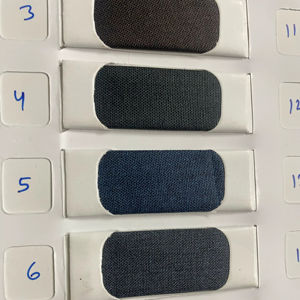 Most Selling Heavyweight Slub Polyester Woolen <b>Fabric</b> Plain Dyed Suiting Material for Apparel - Product Image 1