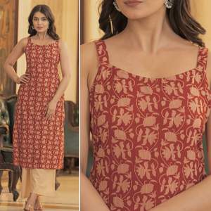 Tissu de la meilleure qualité magnifiquement conçu par Kurti haut-bas sur mesure pour les fashionistas modernes pour la vente à l'exportation - Product Image 6