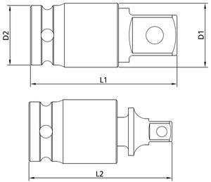 2-Way Impact <b>Universal</b> <b>Joint</b> Socket Adapter OEM ODM Taiwan Supplier - Product Image 4