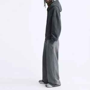 <b>Men's</b> 2025 New Casual Sport Heavyweight 510g French Terry Embroidery Sweatpants Wide Fit Elastic Waist Loose Waist - Product Image 2