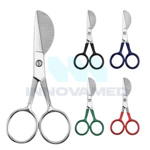 巴基斯坦制造定制2025年最新产品弧形刀片鸭嘴剪刀4.72锋利不锈钢角质层剪刀 - Product Image 1