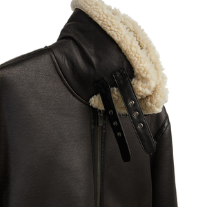 Veste en cuir véritable pour homme OEM, tissu en micro-suède de luxe avec col rabattu, épaisseur standard pour une chaleur hivernale tendance - Product Image 5