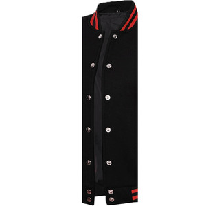 Veste universitaire en cuir véritable sur mesure, vente en gros d'usine, conception OEM, respirante, coupe-vent, haute qualité, broderie sur le devant pour hommes - Product Image 3