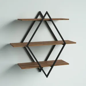 New Set of 3 <b>Shelves</b>/shelf High Quality <b>for</b> Home Hotel Decor New Design Look Black Wood Wall Mounted Floating <b>Shelves</b> - Product Image 6