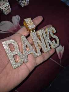 Personalizado de los hombres 3D brillante Buss joyería VVS Moissanite Pass Diamond Tester Iced out Plated 3D bola colgante encanto - Product Image 2