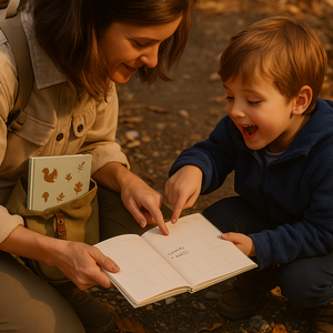 लैब्सन वुडलैंड थीम साप्ताहिक परिवार प्लानर के साथ साप्ताहिक परिवार प्लानर गिर जाता है - Product Image 6