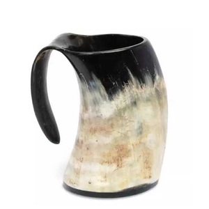 Premium Viking Drinking Horn <b>Mug</b> for Parties & Bar, Wholesale <b>Handmade</b> 100% Nature Horn Tankard <b>Mug</b> for Beer Lover & Gift - Product Image 4