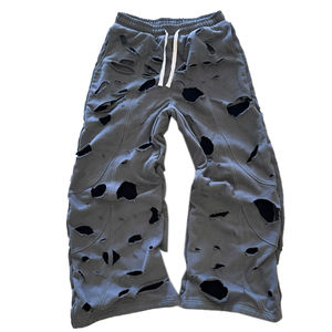 Pantalones Deportivos Personalizados para Hombre a Precio Económico en Línea, Pantalones Deportivos de Algodón Grueso para Hombre, Pantalones Deportivos Holgados con Pedrería y Pierna Ancha - Product Image 5