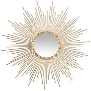 Hecho a mano hermoso diseño bohemio vintage Marco de espejo de ratán bellamente tejido a mano - Product Image 2