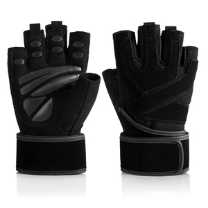 Guantes de levantamiento de pesas acolchados de poliéster transpirable duraderos de alta calidad para hombres cómodos gimnasio Fitness uso nuevos deportes aplicables - Product Image 3