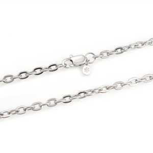 Cadena de Plata de 5mm con Baño de Oro Clásico, Hecha de Aleación de Zinc, para Regalo de Boda, Compromiso o Aniversario - Product Image 5